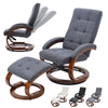 Adjustable Swivel Chair Recliner Armchair Home Lounge Sofa Chair With Footstool