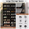 48 Pairs Portable Shoe Shelves 12-Cube Shoe Storage Cabinet w/Removable Shelf