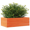 Garden Planter Wax Brown 70x40x23 Solid Wood Pine J4W7