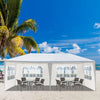 10'X20' Outdoor Party Tent Canopy Patio Wedding Gazebo w/ 4 Removable Sidewalls