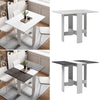Drop Leaf Table Folding Dining Table With Mobile Wheels & Hidden Storage Shelf