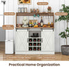 Dining Room 120cm Kitchen Buffet Sideboard Wine Cabinet w/Shelves
