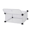 DIY Stackable 10x Plastic Tall Modular Cubes Drawer Shoe Rack Storage Cabinet