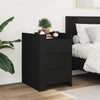 Bedside Cabinet Black 45x50x65 cm Engineered WoodNew