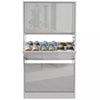 3 Drawer Shoe Cabinet Storage Cupboard Unit Shoe Rack Wooden Stand Organiser