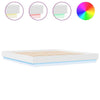 Bulliing Bed Frame with White ,Double Bed Frame,Platform Bed T4F0