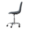 Cushioned Computer Desk Office Chair Chrome Legs Lift Swivel Adjustable Height