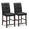 2X Counter Height Bar Stool Modern Pub Chairs Kitchen Dining Chair w/Footrest