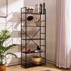 3/4/5 Tier Vertical Wooden Ladder Shelving Shelf Retail Display Storage Bookcase