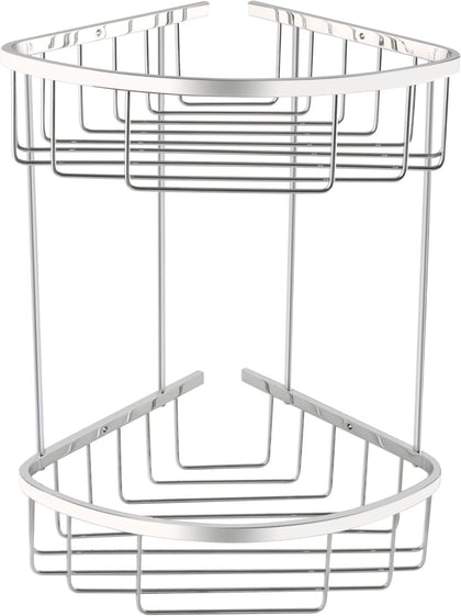 2 Pack Stainless Steel Corner Shower Caddy Shower Shelf - Polished Chrome