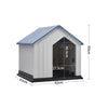 Large Dog Kennel Pet House Weatherproof Indoor Outdoor Animal Shelter with Door