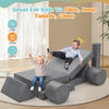 Play Sofa for Children Made of 13 Soft Building Blocks Flexible Combinable Couch