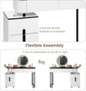 Dressing Table With LED Lights Dimmable Mirror Vanity Makeup Table 5 Drawers UK