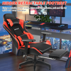 Gaming Chair Leather Racing Office Executive Recliner with Leg Rest Massage