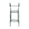 2 Tier Parisian Style Metal Garden Cart Plant Stand Flower Pot Display Decor
