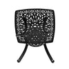 Vintage 62.5x 62.5cm Cast Aluminium Outdoor Garden Table w/Dia.4cm Umbrella Hole