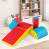 5-Pcs Climb and Crawl Activity Play Set Sliding Safe Soft Foam Playset-colorful