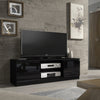 120cm TV Unit I Modern Cabinet with Storage I TV Stand I Black High Gloss Doors