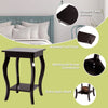 Living Room End Table Open Storage Shelves Sofa Side Table-Coffee