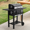 Large Charcoal BBQ Grill Trolley Garden Barbecue Patio Smoker Portable On Wheels