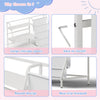 Bookshelf Bookcase with 9 Storage Compartme for Children's Reading Room White