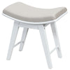 Wooden Make-Up Stool Dressing Chair Bedroom Vanity Bench With Sponge