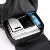 New Mens Travel Backpack PU Leather Satchel Laptop Bag Camping Hiking Rucksack