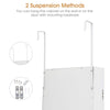 Wall Mounted Mirrored Jewelry Cabinet Door Hanging Jewelry Armoire Xmas Gift