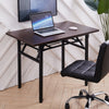 Folding Writing Desk Laptop Table Home Office Study Workstation Shelf Storage UK