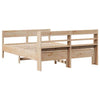 Bed Frame with Headboard 140x200 Solid Wood Pine V1H4