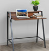 Small Writing Desk Vintage Industrial Table Metal Computer Furniture Office PC