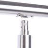 Round Brushed Stainless Steel Rail Balustrade Stair Step Handrail Angle Mobility