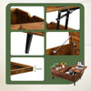 Brown Coffee Table Lift Up Top With Storage Living Room Home Office