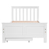 Merax 2 Drawers 3ft Single Wooden Solid White Pine Kids Storage Bed Frame 190x90