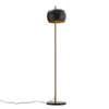 Tall Floor Lamp for Bedroom Living Room, Industrial Standing Lamp, Black Metal u