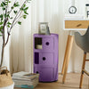 Round Storage Unit Bathroom Cabinet Chest Cupboard Side Table Vintage Postbox UK