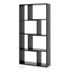 120 CM High Bookcase Floor Standing Open Display Shelving Black