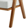 Dusk Matilda Natural Stripe Linen & Solid Wood Accent Chair RRP £179