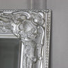 tall ornate silver wall/leaner mirror slim wall mounted mirror hallway beveled