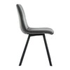 Velvet Padded Seat Kitchen Dining Chair Home Office Chair with Metal Legs