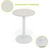 Modern Wood Grain Bar Table with Square/Round Tabletop and Metal Base Home Pub