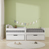 Junior Wooden Bed Toddler Solid Pine Wood Children's Kids Bed Frame White
