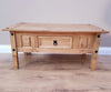 Corona Coffee Table Mexican Solid Pine 1 Drawer Livingroom by