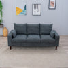Panana Linen Fabric 2 & 3 Seater Sofa Couch with Wood Legs 3 Colours