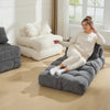 Folding Sofa Bed Sleeper Chair Convertible Single Lounger Chair with Pillow