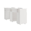 Double Pro Manicure Table Salon Nail Station Beauty Desk with Dust Collector