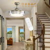 42Inch Large Retractable Ceiling Fan LED Light 6 Speed 3 Changing Color w/Remote