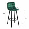 2 Pcs Breakfast Bar Stools High Counter Chair Kitchen Pub Restaurant Barstool