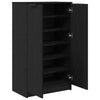 Shoe Cabinet in Black Oak - 59 x 35 x 100 cm - Made from Engineered Wood