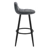 1/2/4/6x Kitchen Bar Stool Samt Padded Pub Chair w/ Backrest High Counter Stool